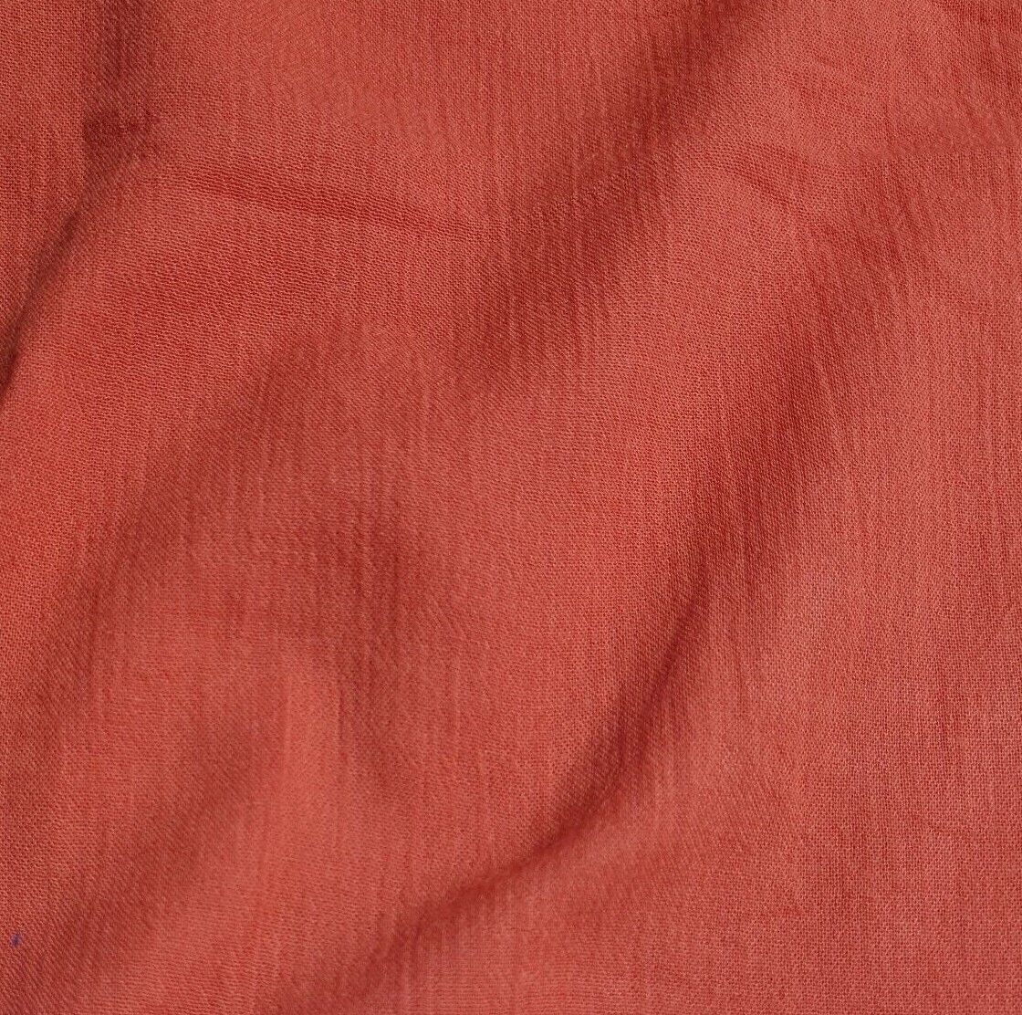 Cotton Cheesecloth Gauze Fabric Coral Red Colour 55" Wide