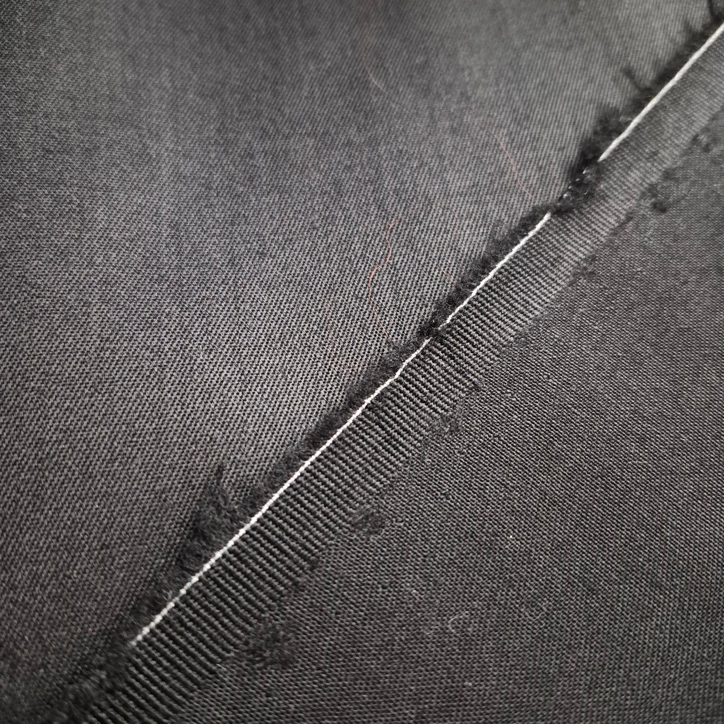Wool Suiting Fabric Black Colour 55" wide