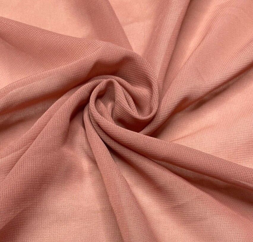 Plain Chiffon Fabric 55" Wide Sold By Metre