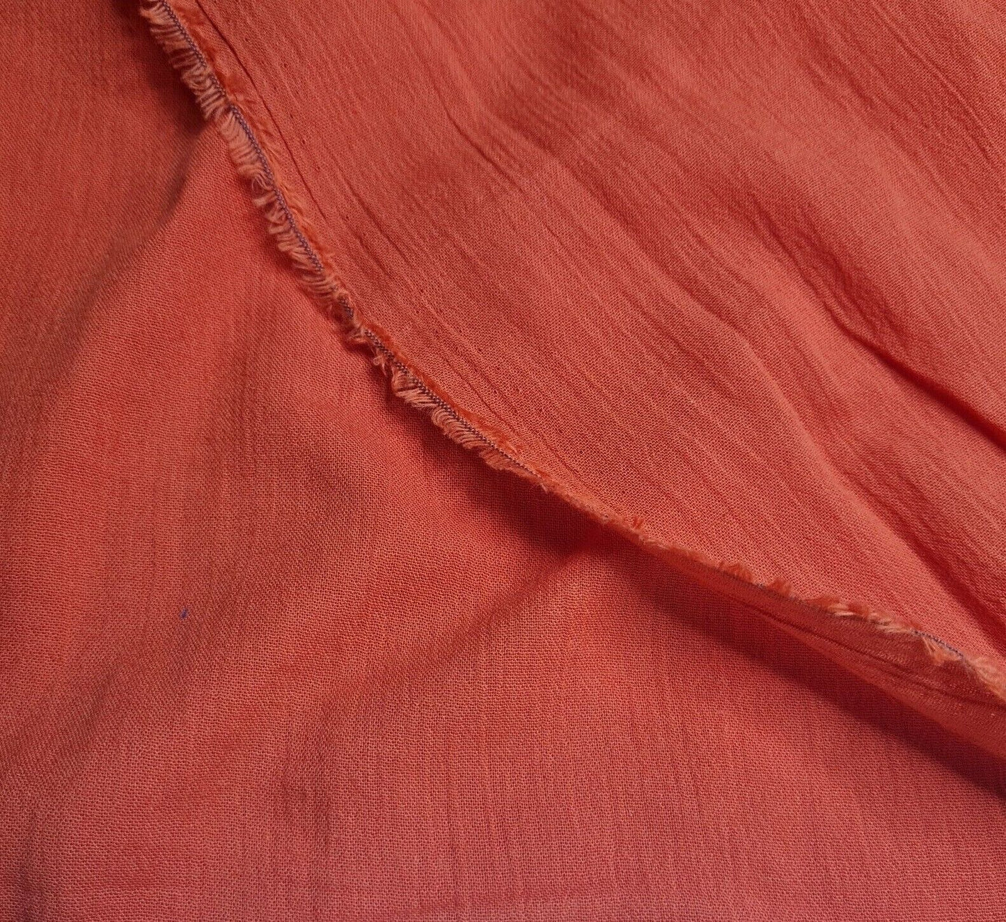 Cotton Cheesecloth Gauze Fabric Coral Red Colour 55" Wide