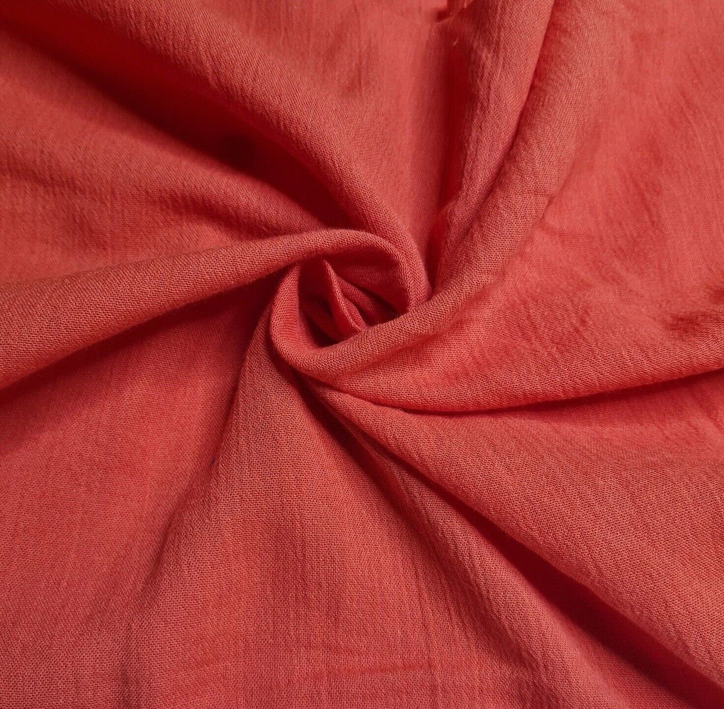 Cotton Cheesecloth Gauze Fabric Coral Red Colour 55" Wide