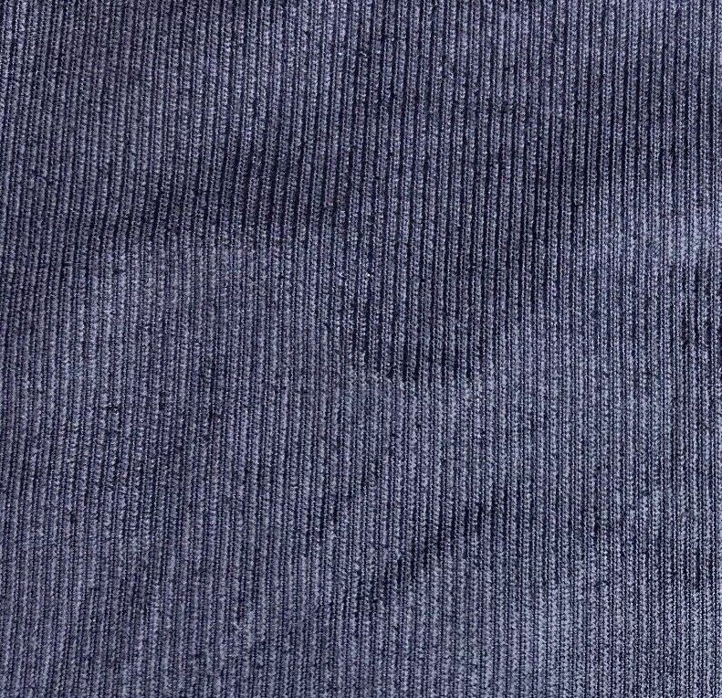 Cotton Corduroy Fabric Shiny Grey Colour 13 wale 55" Wide 300 gsm