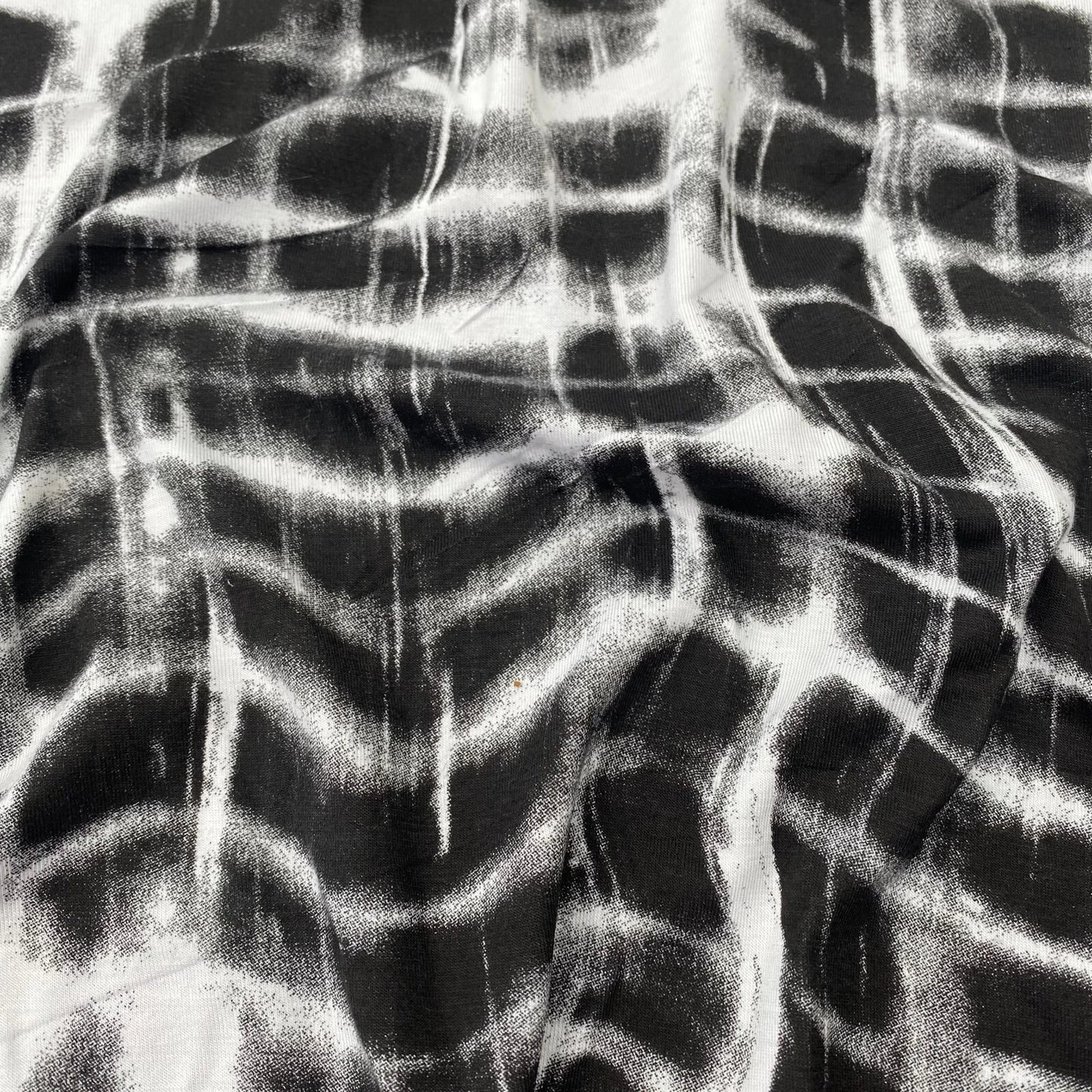 Viscose Jersey Fabric Abstract Printed 55" Wide 4 Way Stretch Sold By Metre