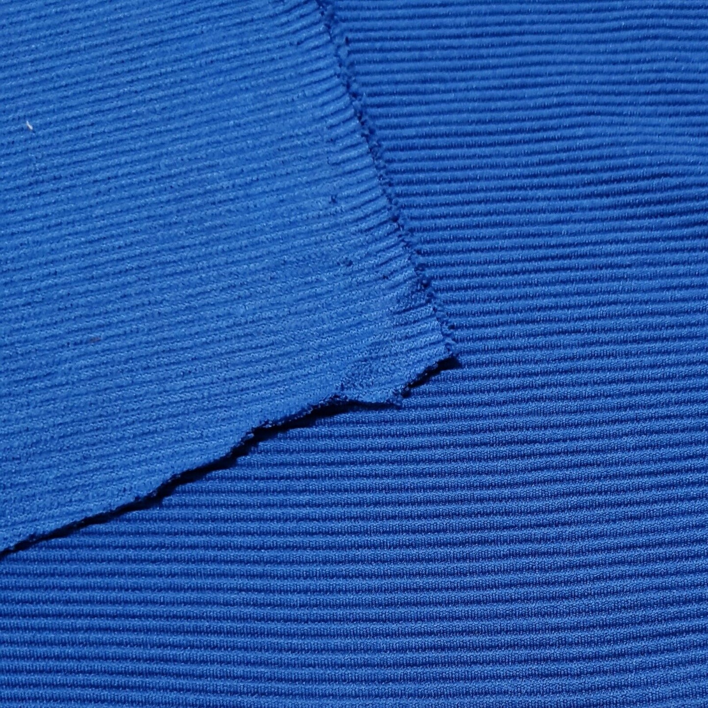 Stretch Rib Fabric Royal Blue Dress Making 55'' Wide