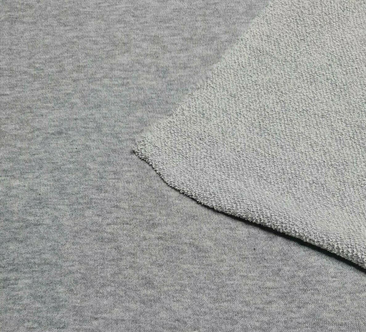 French Terry Fabric 100% Cotton T-Shirt, Thin Sweatshirt, Jumper 60" Wide A1-232