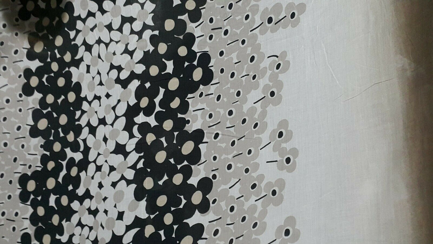 FLORAL BORDER PRINTED THIN COTTON (VOILE) FABRIC-SOLD BY THE METER
