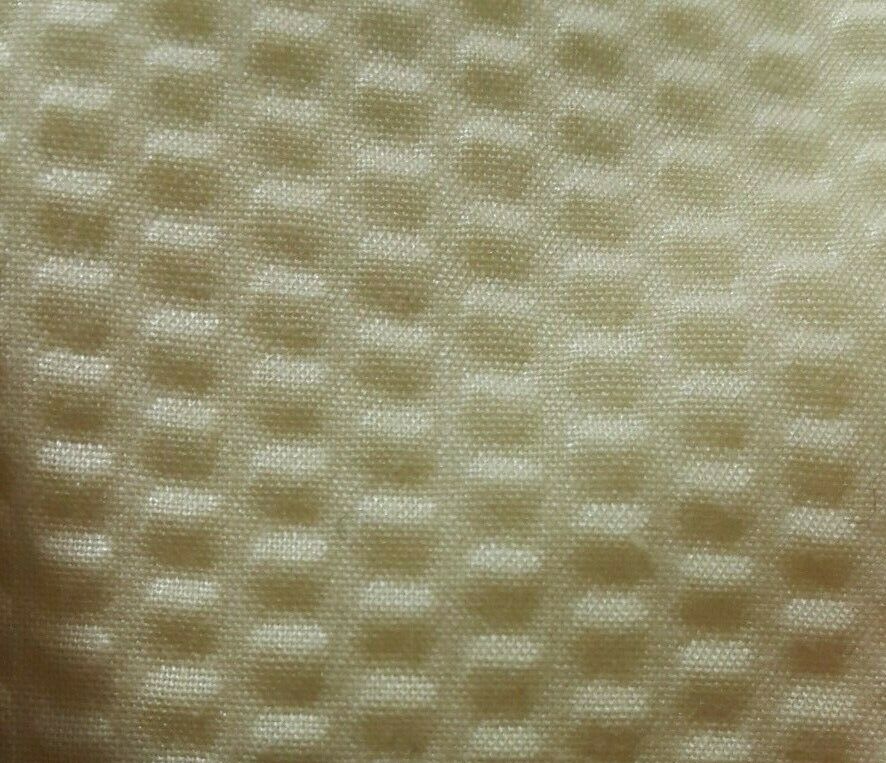 LIGHT YELLOW BUBBLE EFFECT POLYCOTTON FABRIC-SOLD BY THE METRE