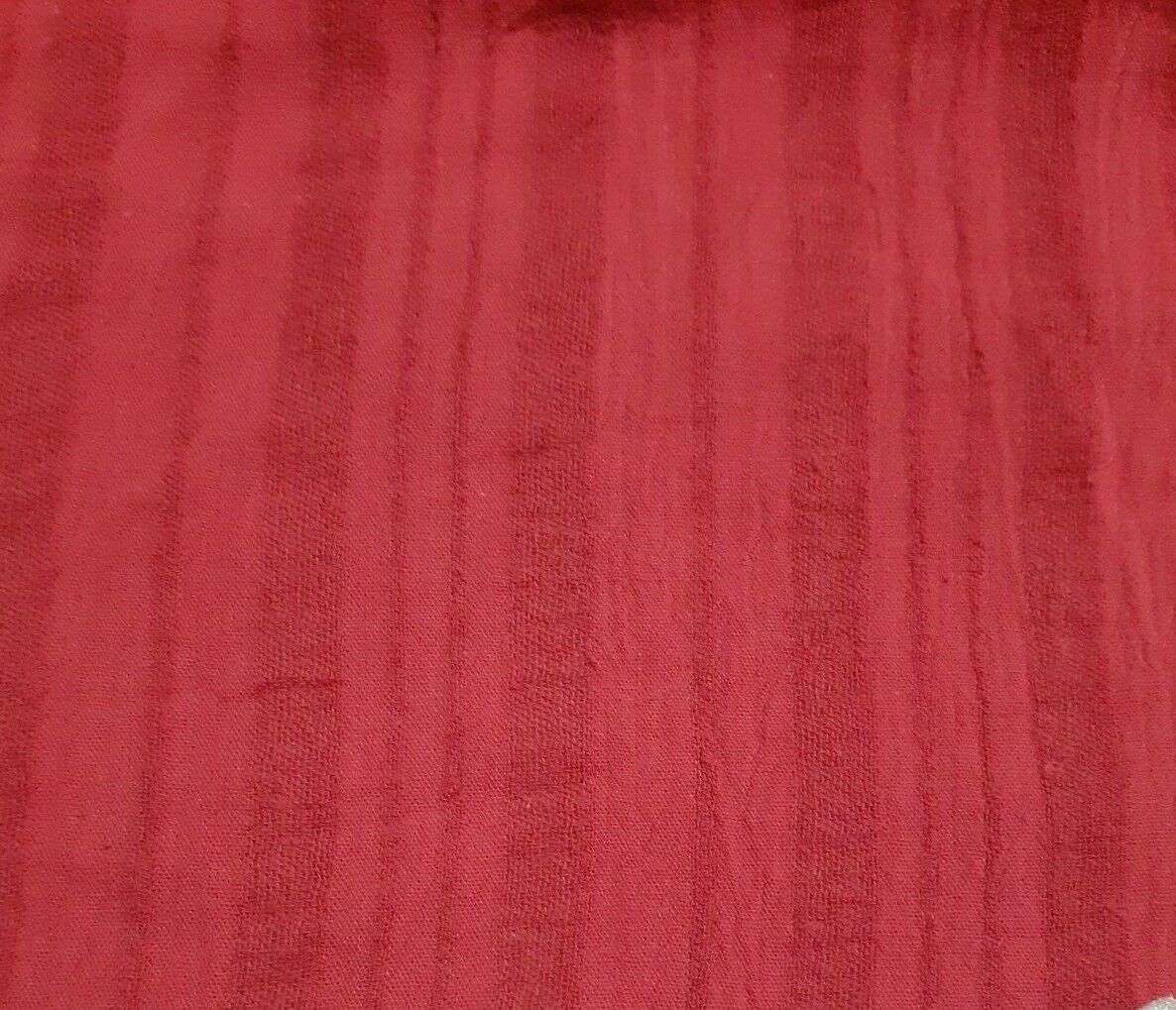 STRIPED COTTON GAUZE FABRIC BURGUNDY AND BLACK COLOUR