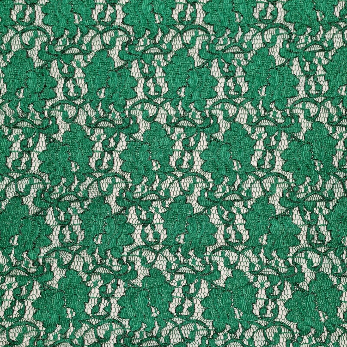 Lace Fabric Royal Blue Green And Navy Colours Non-Stretch 55" Wide Sold By Metre