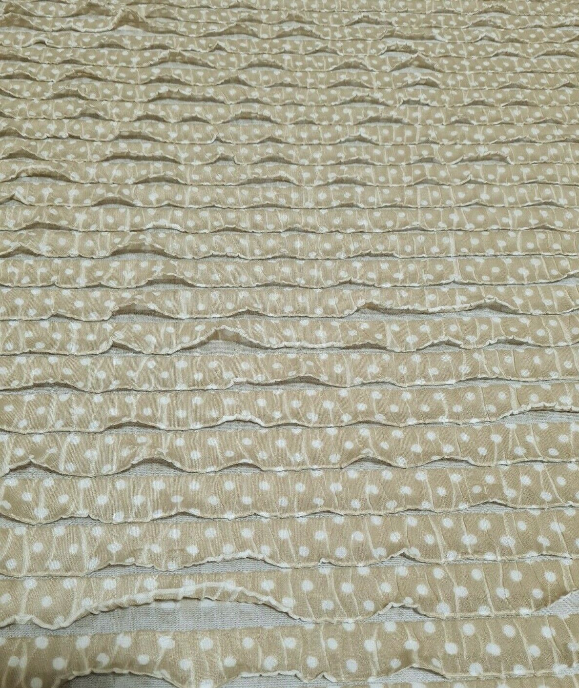 RUFFLED JERSEY FABRIC DALMATIAN AND SPOTTED PRINTED STRETCH - SOLD BY THE METRE