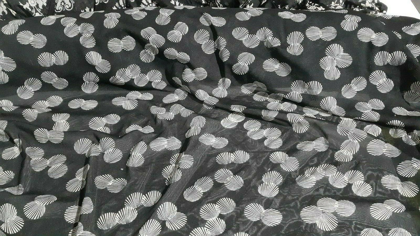 STRETCH TULLE FABRIC SHELL PRINTED -SOLD BY THE METER