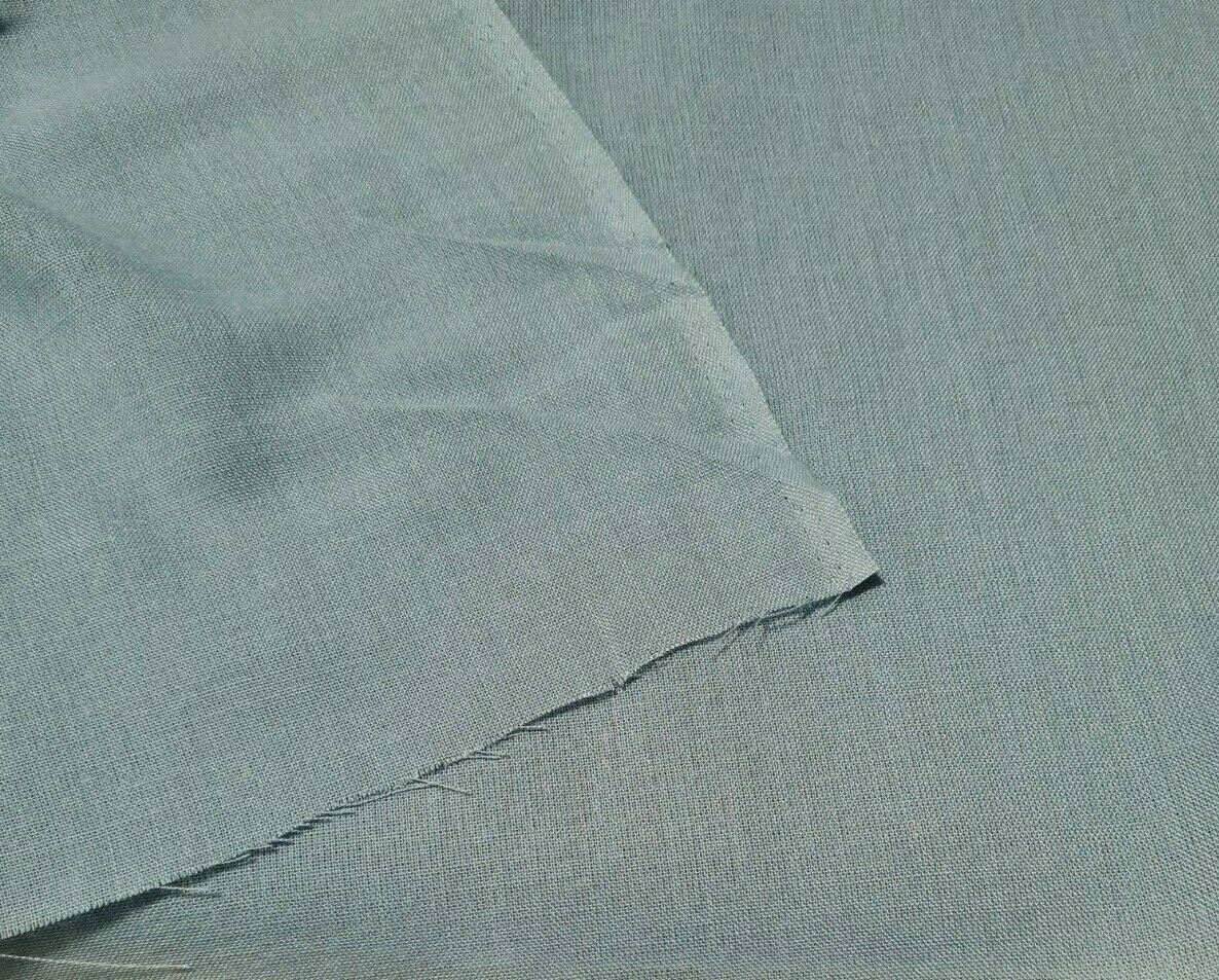 FABRIC POLYESTER WOOL BLEND PASTEL BLUE COLOUR - SOLD BY THE METRE