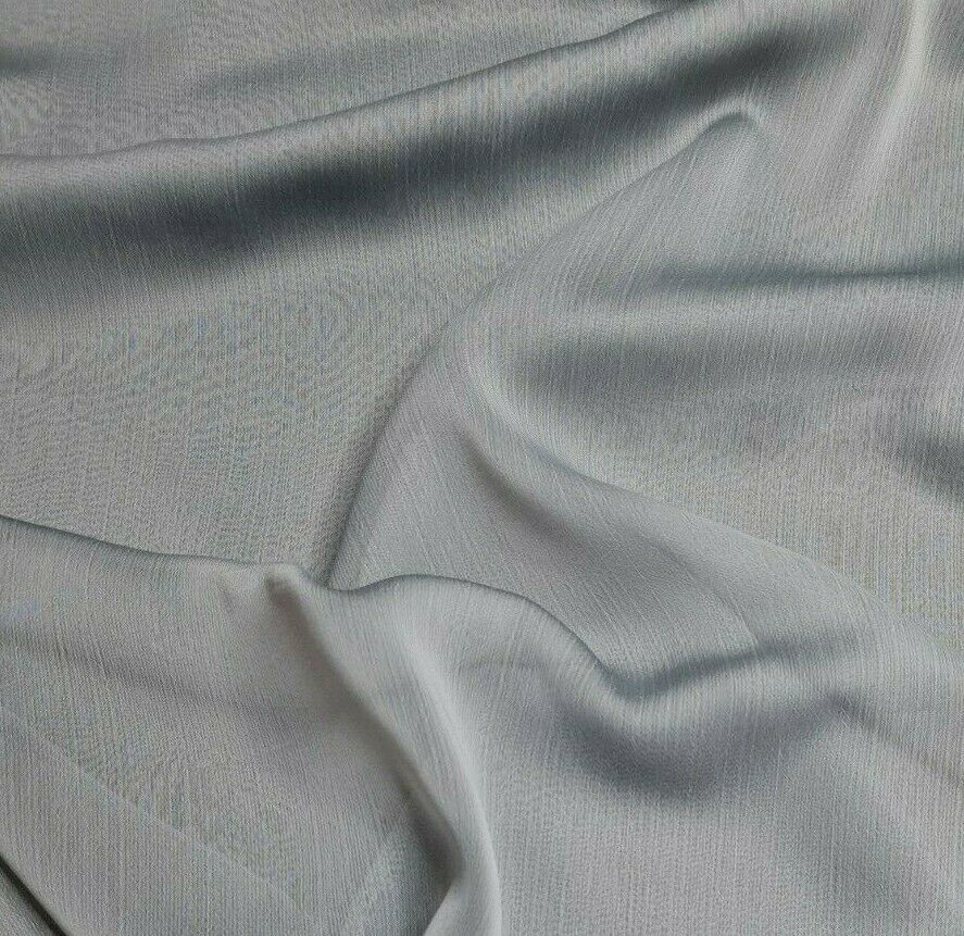 Chiffon Fabric Crinckled Effect Grey Colour 43" Wide Sold By Metre