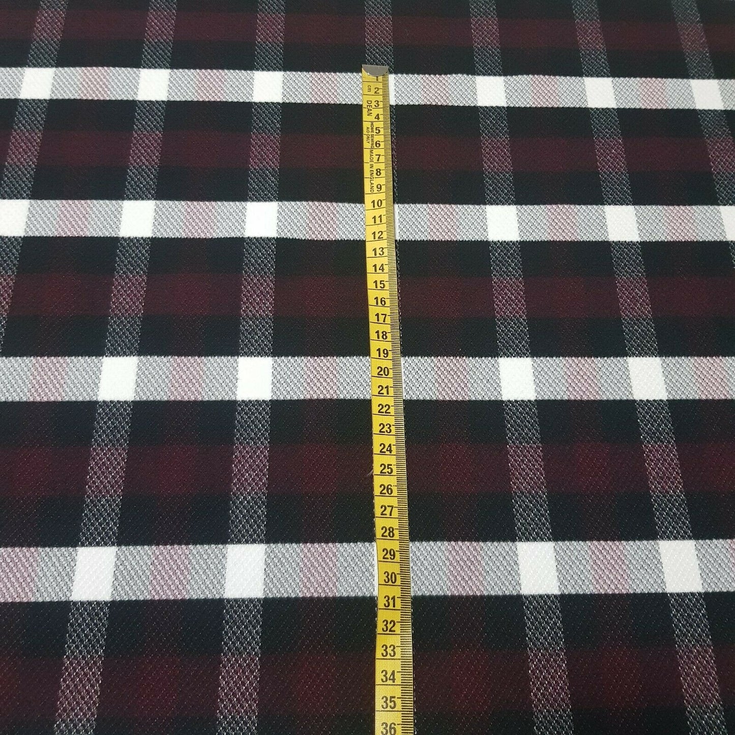 WASHABLE WOOL COAT FABRIC CHECKED STRETCH- SOLD BY THE METRE