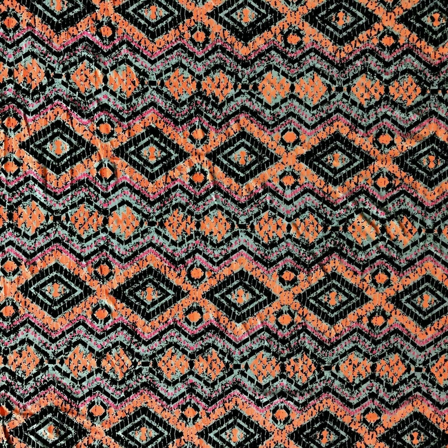 VISCOSE JERSEY FABRIC AZTEC PRINTED- SOLD BY THE METRE A1-114