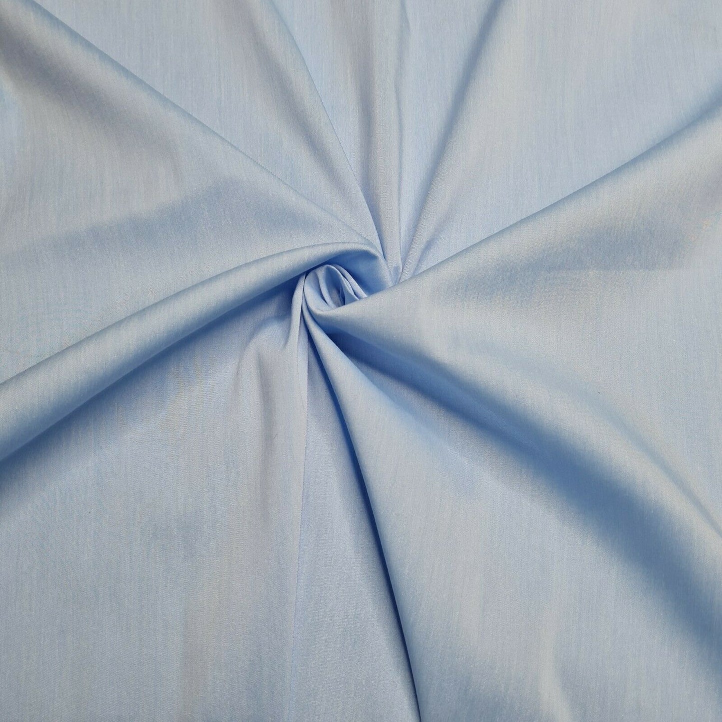 Poplin Fabric Cotton Blend Black Ivory Lilac Blue Colours 51" Sold By The Metre