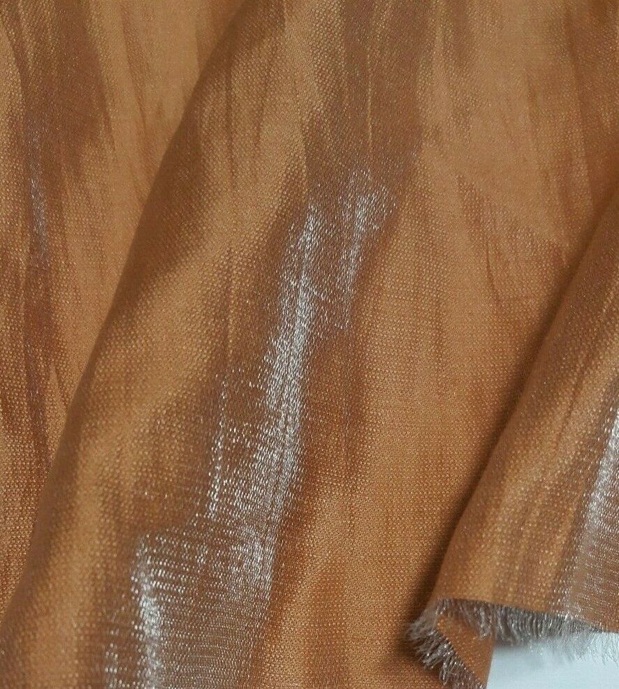 SHINY AND CRINKLED EFECT VISCOSE NYLON MIX DRESS MAKING FABRIC - SOLD BY METRE