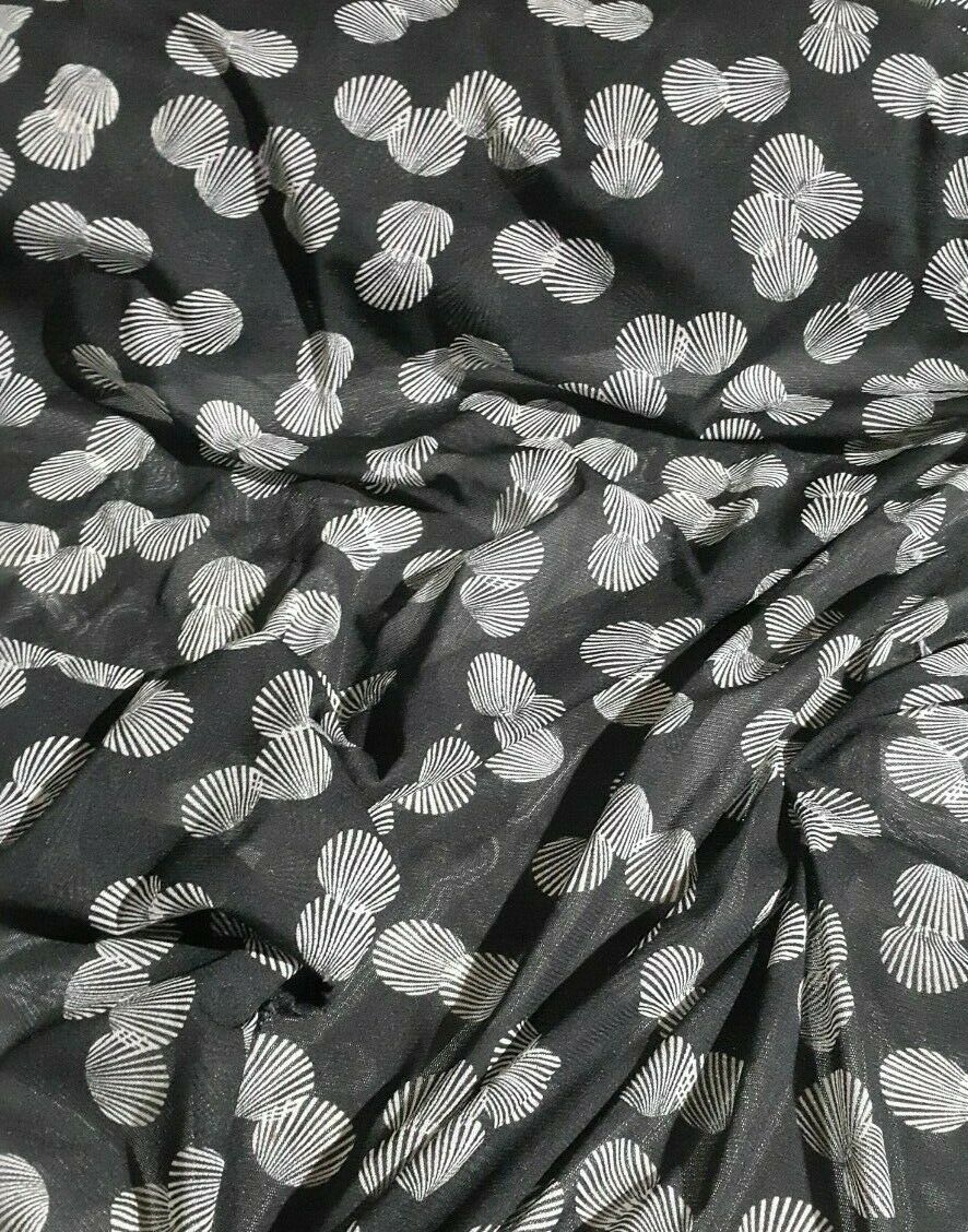 STRETCH TULLE FABRIC SHELL PRINTED -SOLD BY THE METER