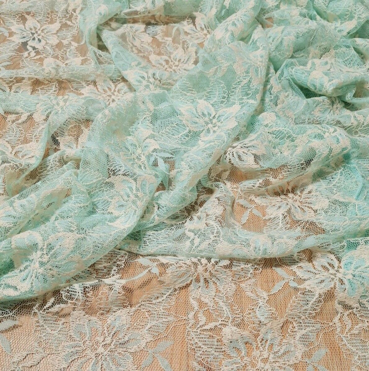 FLORAL LACE FABRIC - SOLD BY THE METRE