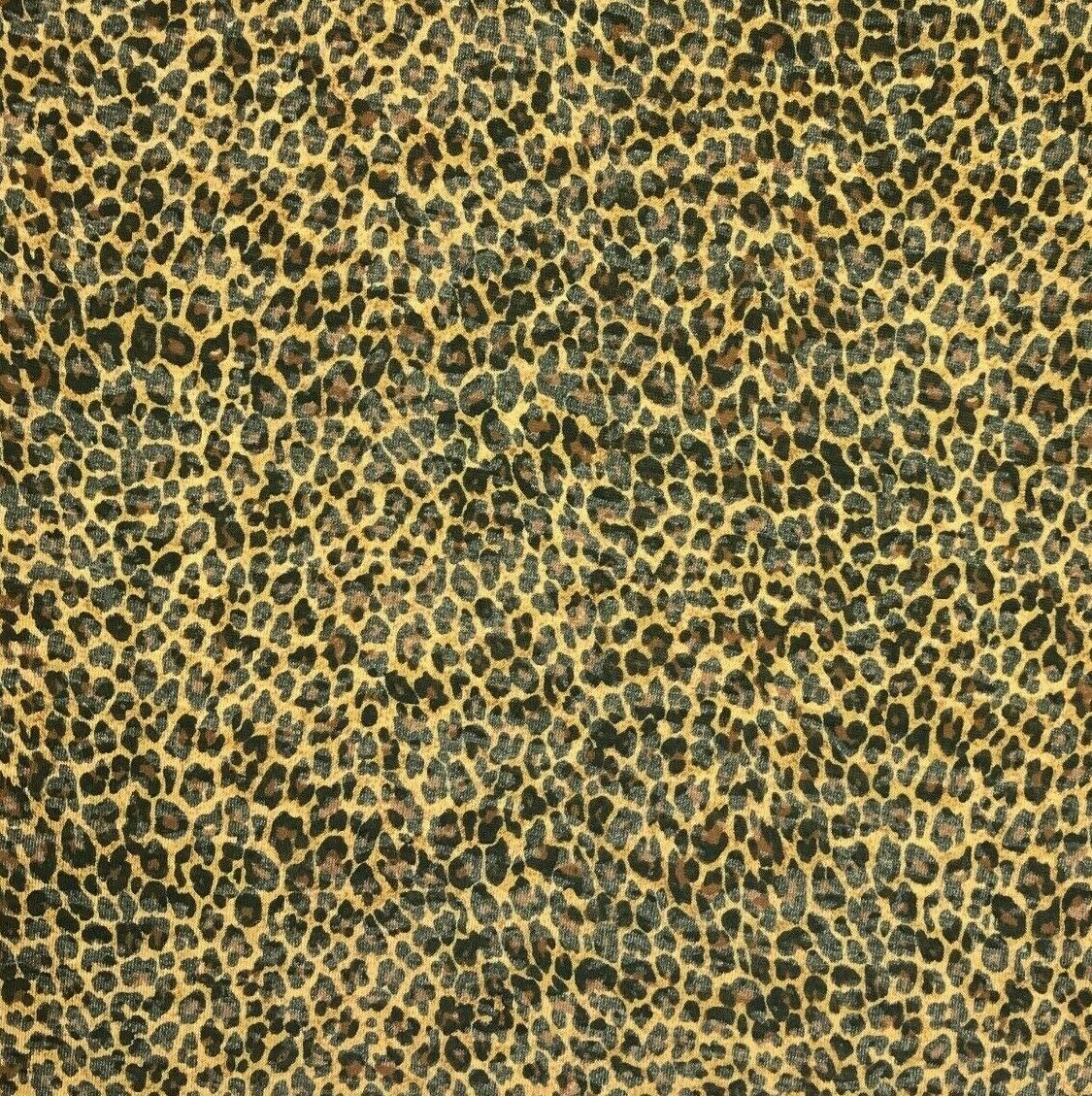 Burnout Jersey Knit Fabric Jaguar Animal Printed 51" Sold By The Metre