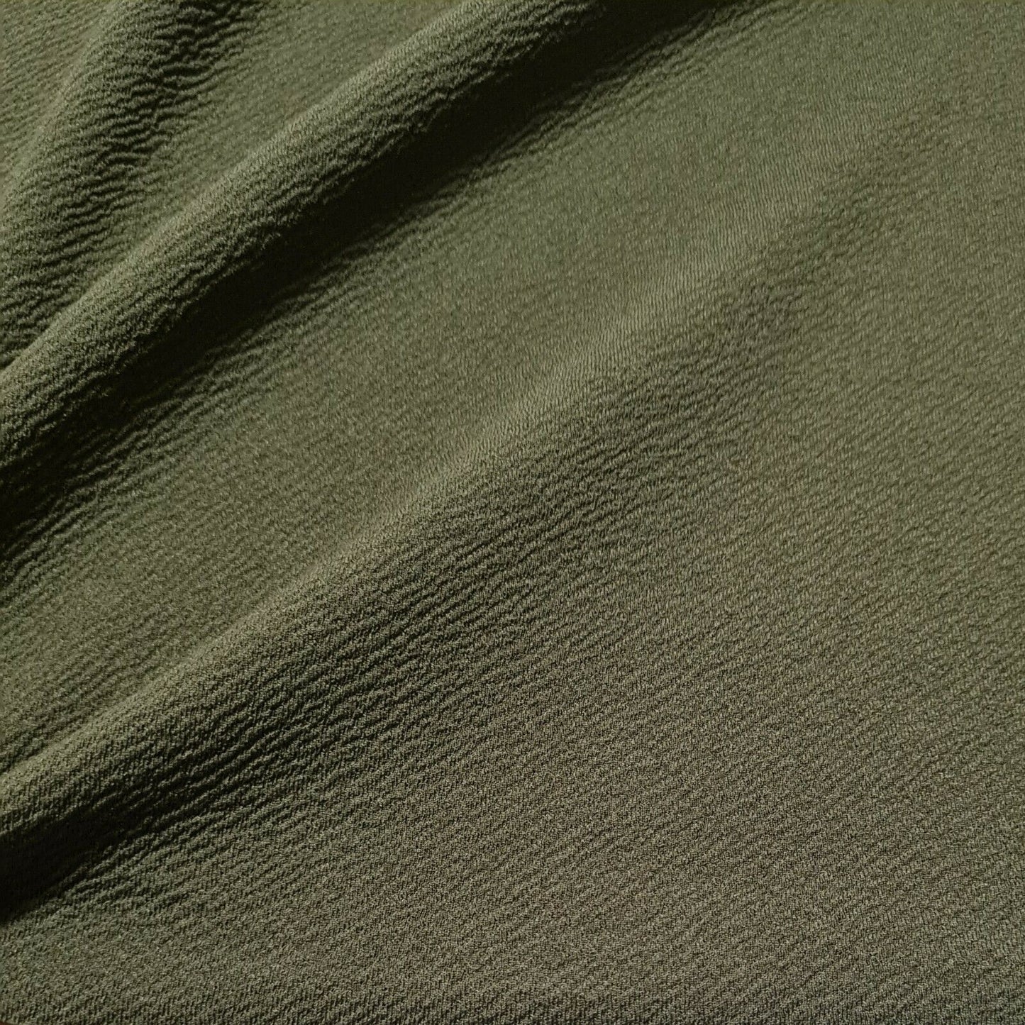 JERSEY FABRIC CREPE SCUBA LIVERPOOL DRESSMAKING OLIVE GREEN