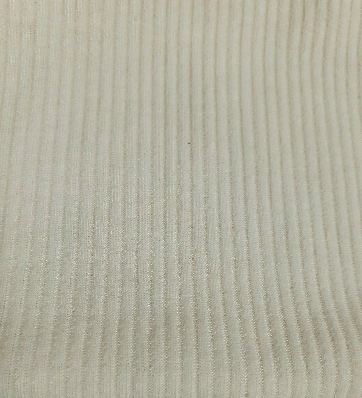 WHITE AND IVORY COLOURS STRETCH RIB JERSEY FABRIC - SOLD BY THE METRE