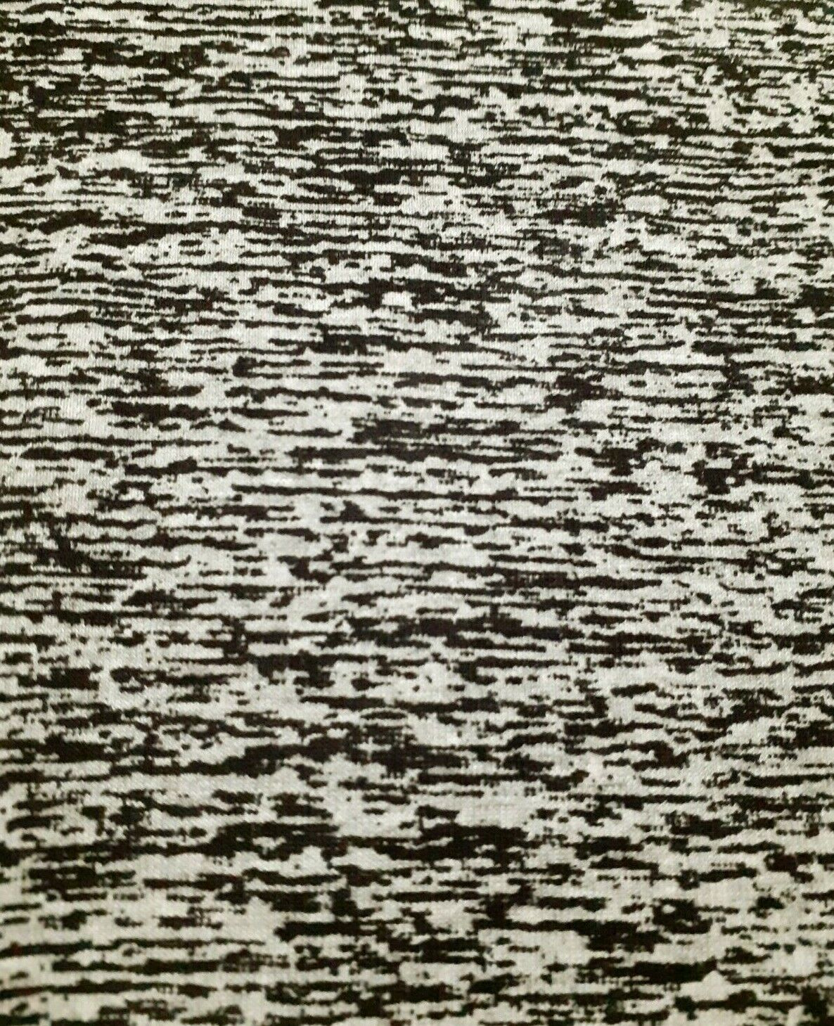 Lighweight Sweatshirt Fabric White Printed Black Colour 70" Wide By The Metre