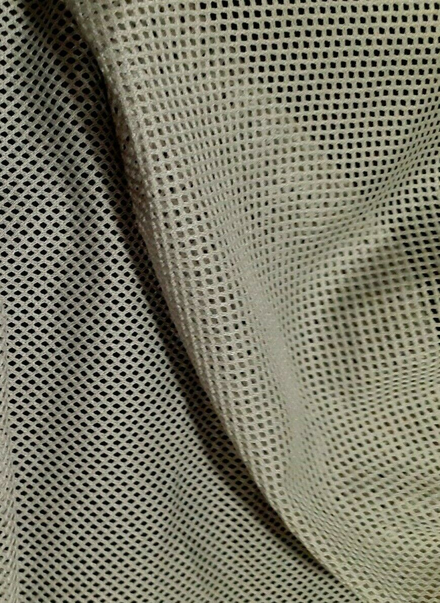 NET FABRIC GREY/ KHAKI SOFT AND THIN - SOLD BY THE METRE