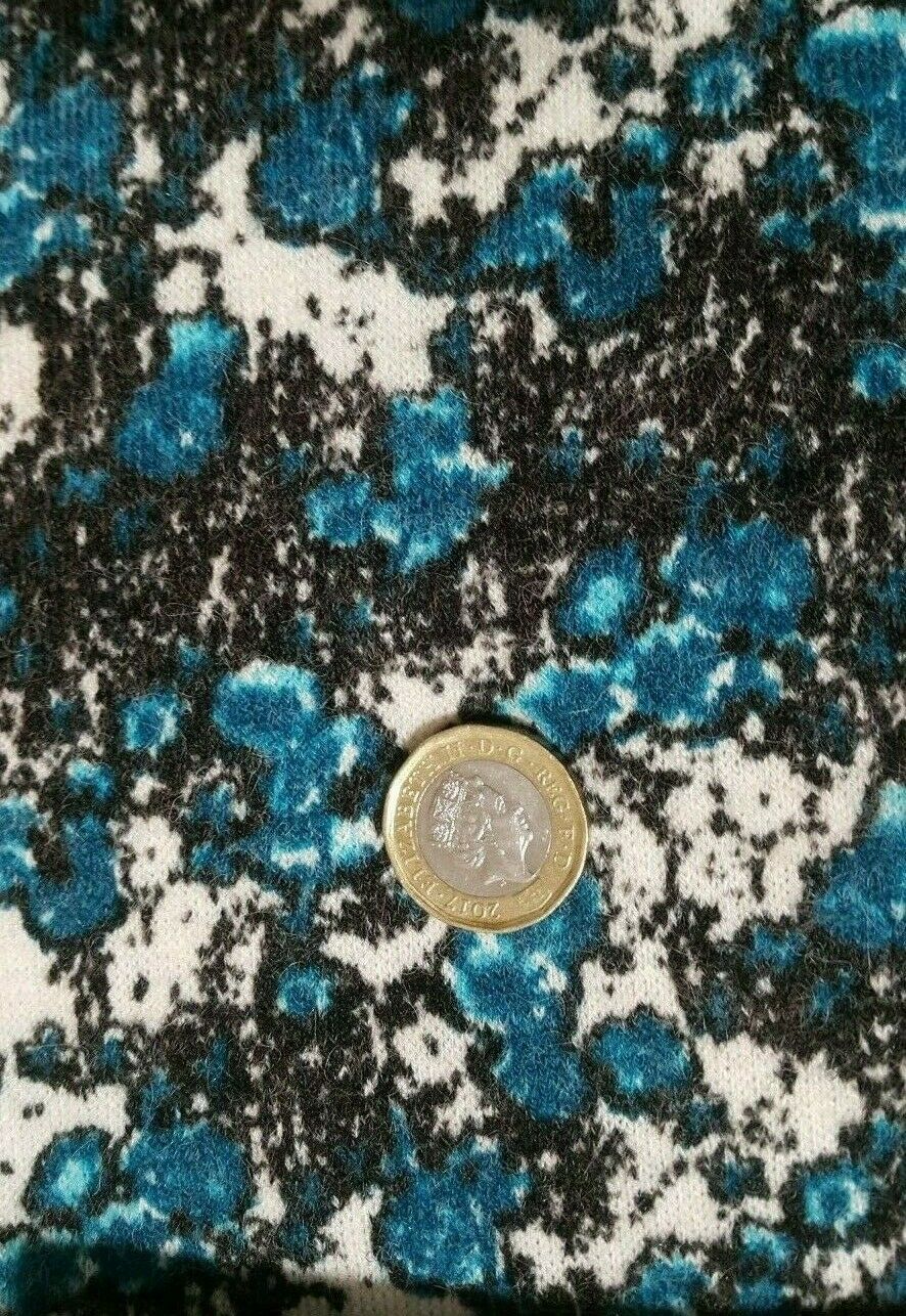 SMALL FLORAL PRINTED STRETCH SWEATER KNIT JERSEY FABRIC-3 COLOURS-SOLD BY METER