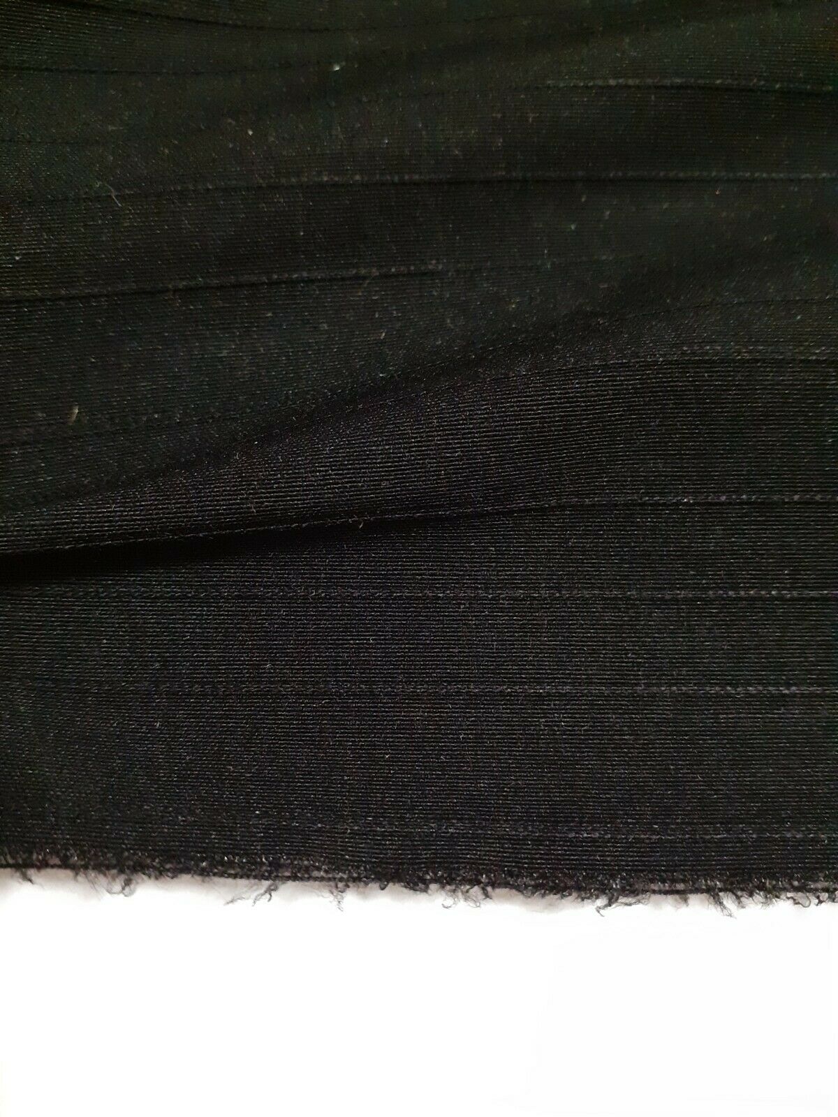 BLACK STRIPED DRESS MAKING FABRIC- SOLD BY THE METRE