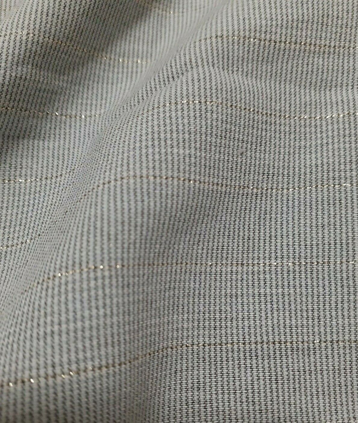 LUREX STRIPED THIN POLYESTER COTTON FABRIC - SOLD BY THE METRE