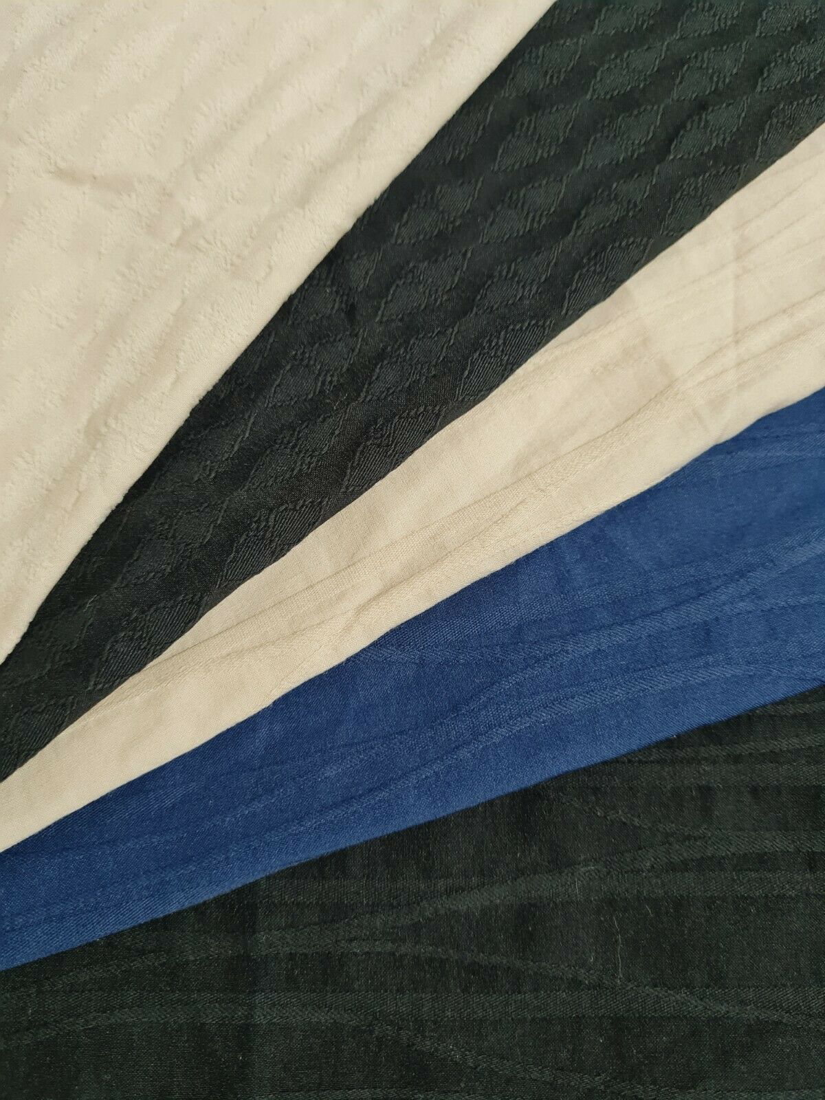 BLACK NAVY BEIGE COLOURS FIGURED STRETCH SHIRT FABRIC - SOLD BY THE METRE