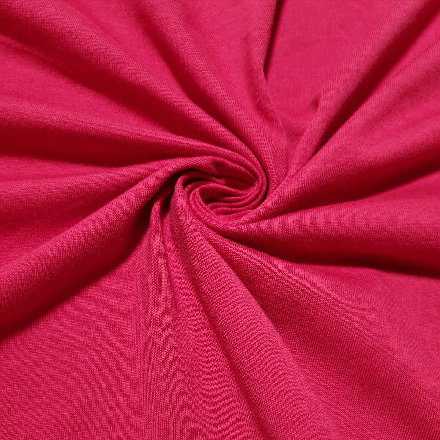 Jersey T-Shirt Fabric 100% Cotton 62" Wide Black and Fuchsia
