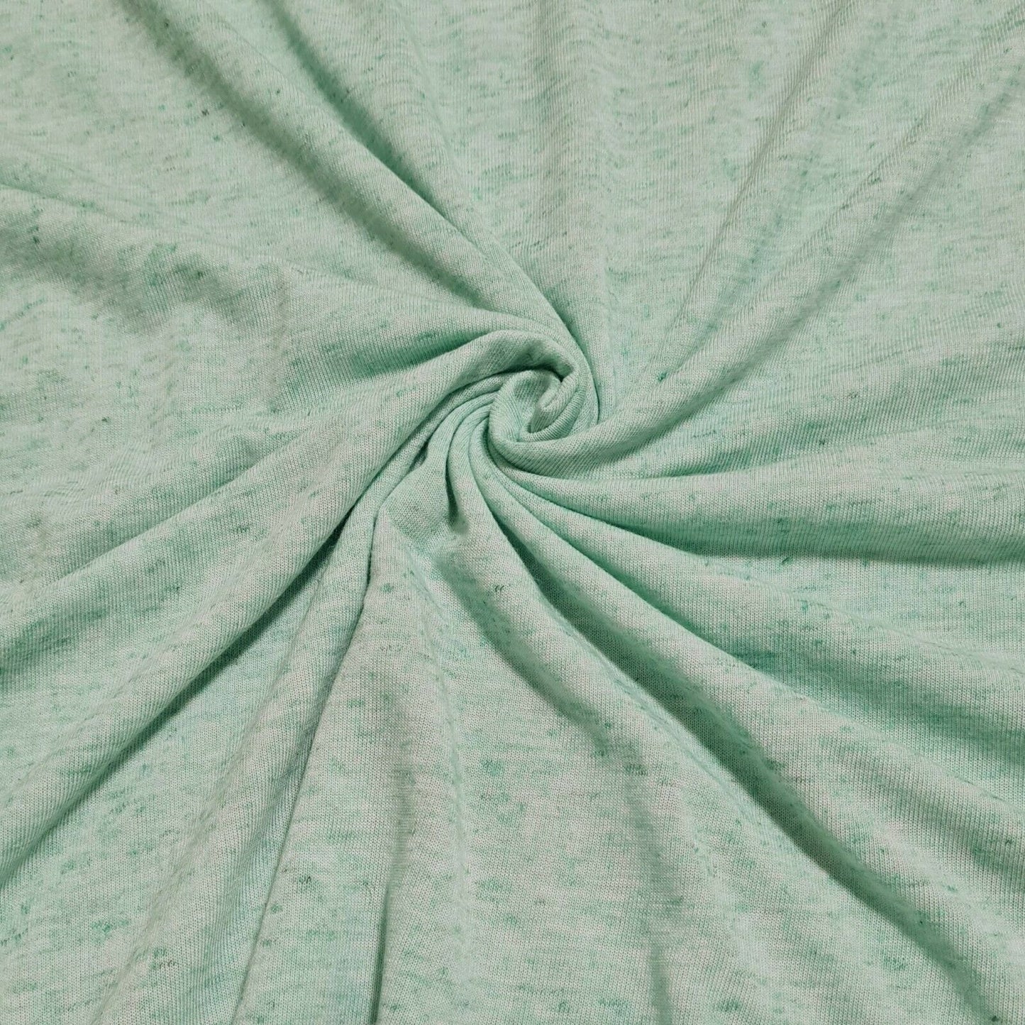 Polycotton T-Shirt Fabric Thin Jersey Melange 4 Way Stretch 55" Wide A1-183