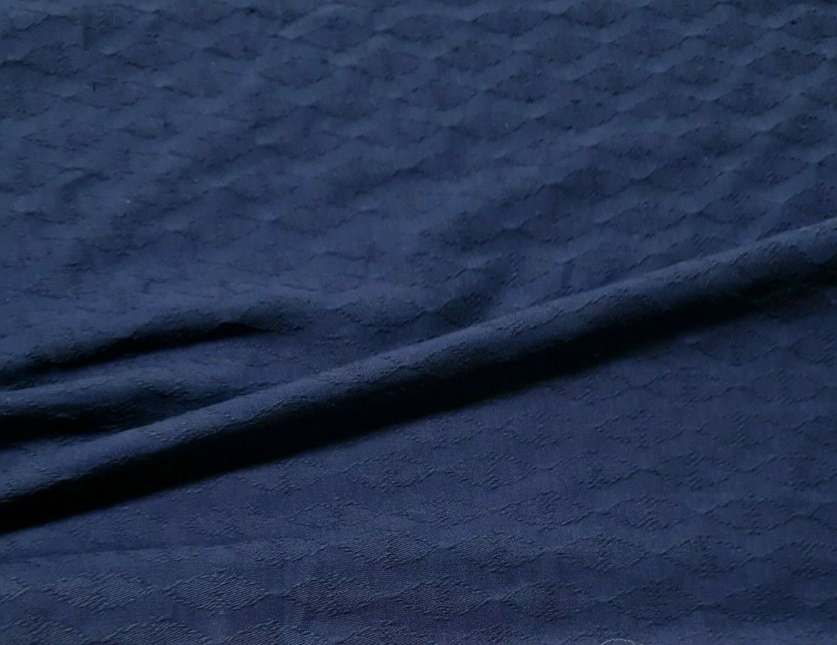 BLACK NAVY BEIGE COLOURS FIGURED STRETCH SHIRT FABRIC - SOLD BY THE METRE