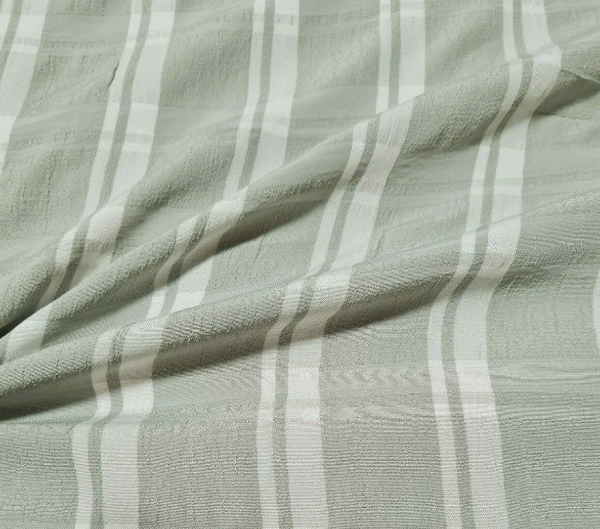 CHECKED VISCOSE POLYESTER FABRIC - SOLD BY THE METRE