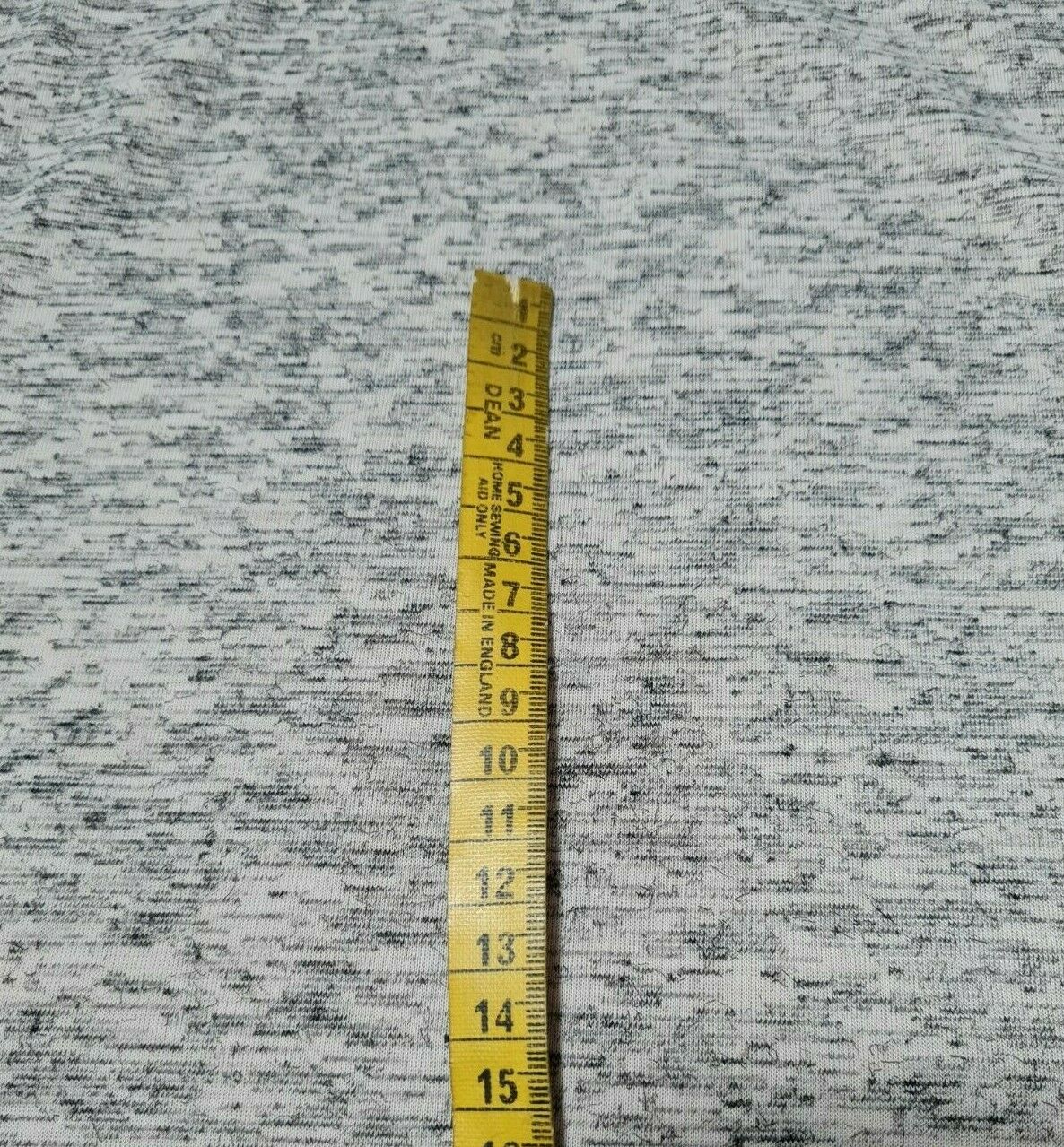 KNIT JERSEY FABRIC BLACK AND MELANGE STRETCH THIN - SOLD BY THE METRE