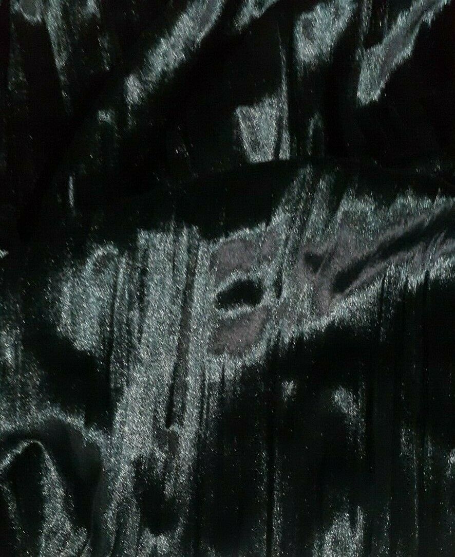 PLUSH VELVET FABRIC NAVY COLOUR STRETCH CRINKLED EFFECT-SOLD BY THE METRE