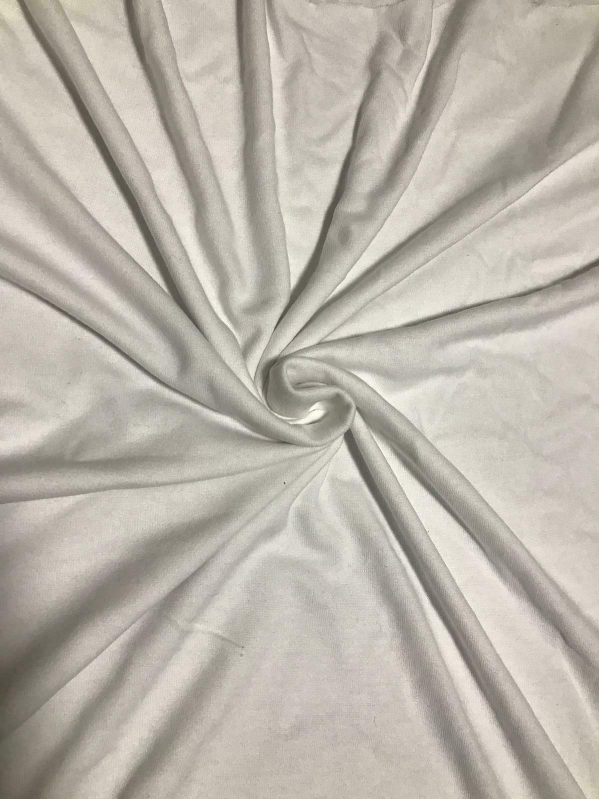 Polycotton Knit Fabric Kids Printed And Plain White 60" Wide A1-228