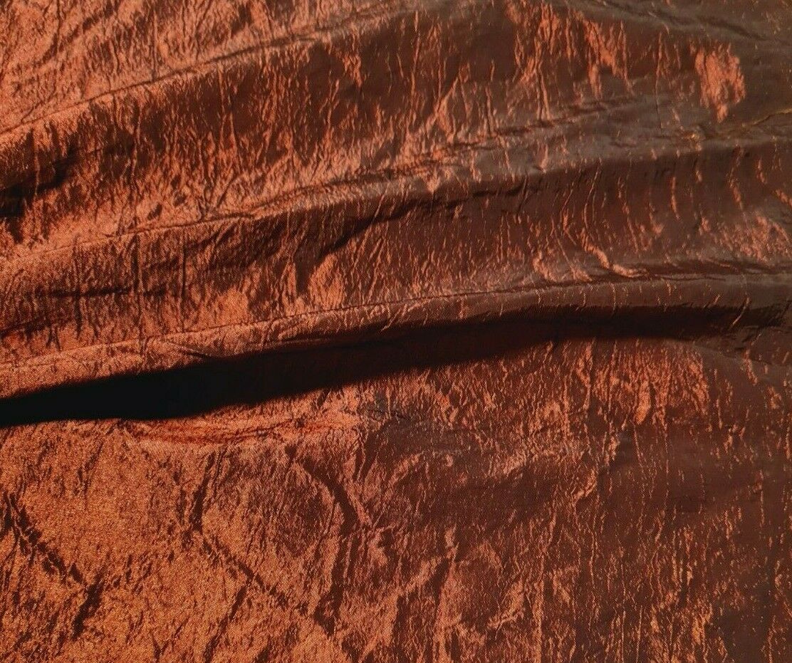 CRINKLED EFFECT TAFFETA FABRIC- SOLD BY THE METRE