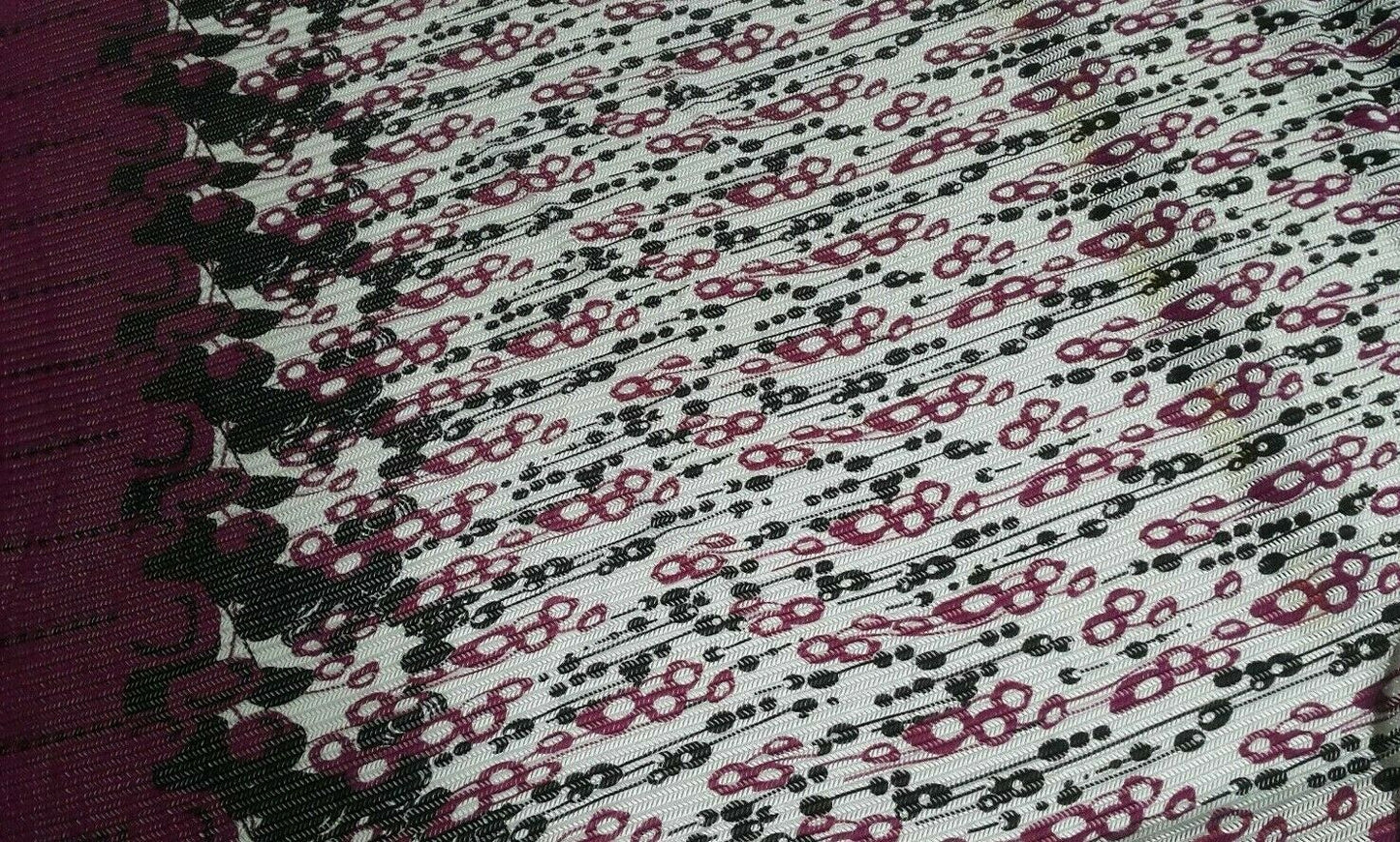 BORDER PRINTED STRETCH LACE FABRIC 3 COLOURS - SOLD BY THE METRE
