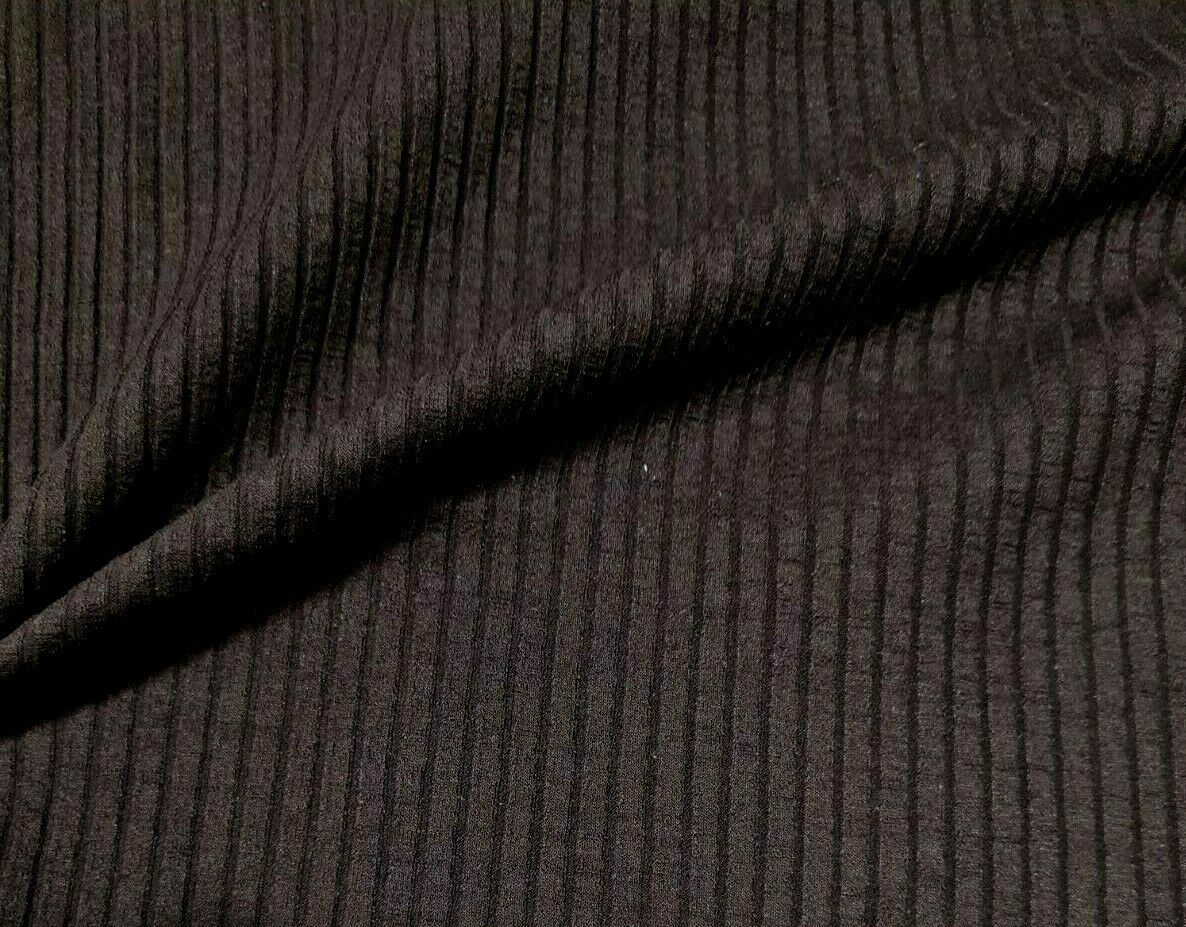 STRETCH RIB VISCOSE JERSEY FABRIC - SOLD BY THE METRE