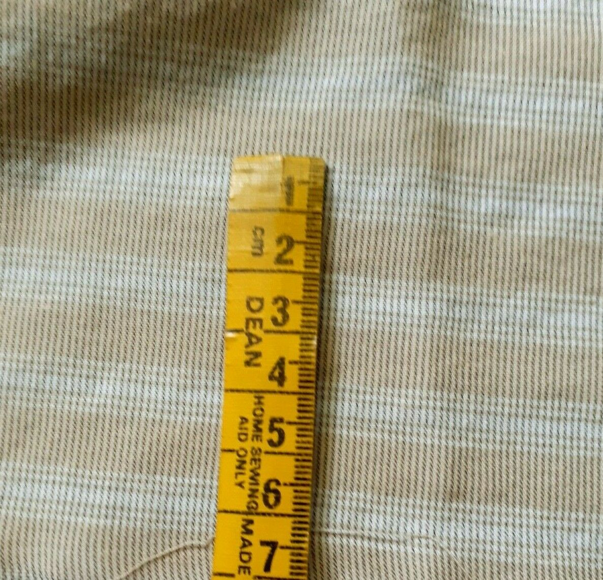 STRIPED THIN POLYCOTTON FABRIC - SOLD BY THE METRE