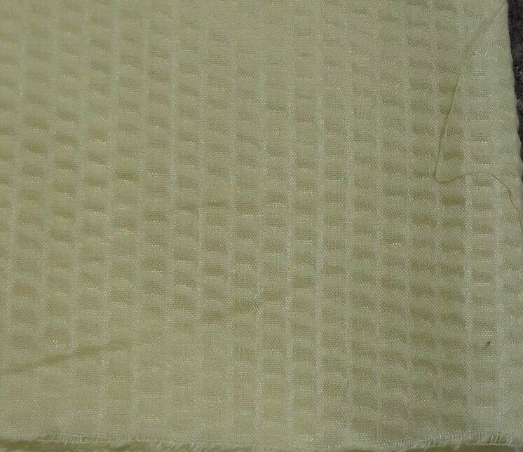 LIGHT YELLOW BUBBLE EFFECT POLYCOTTON FABRIC-SOLD BY THE METRE