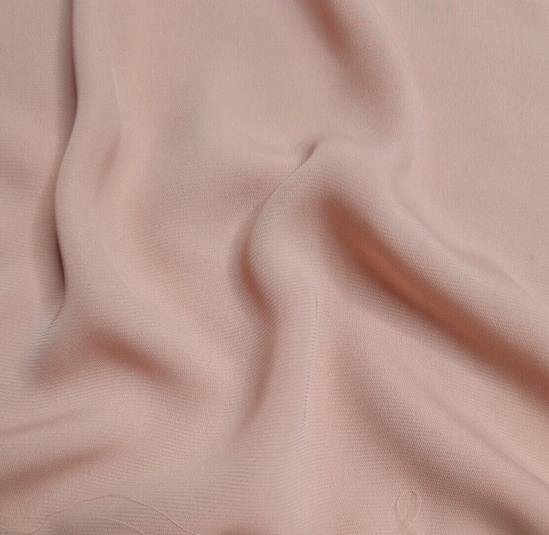 Silky Crepe Chiffon Fabric Blouse Scarf Dress Making 55" Wide Sold By Metre