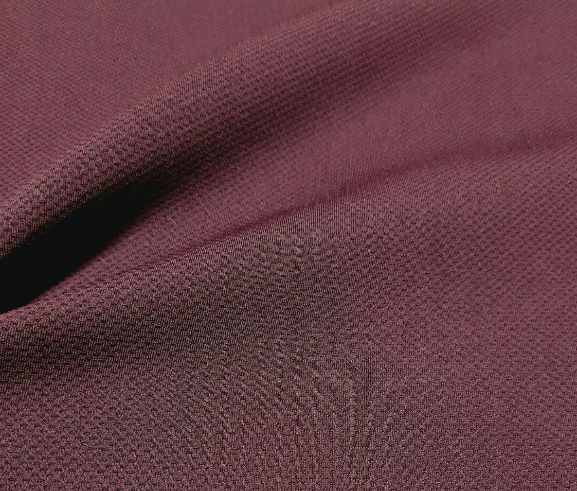 SCUBA JERSEY FABRIC SMALL FIGURED LIGHT BLUE AND WINE - SOLD BY THE METRE