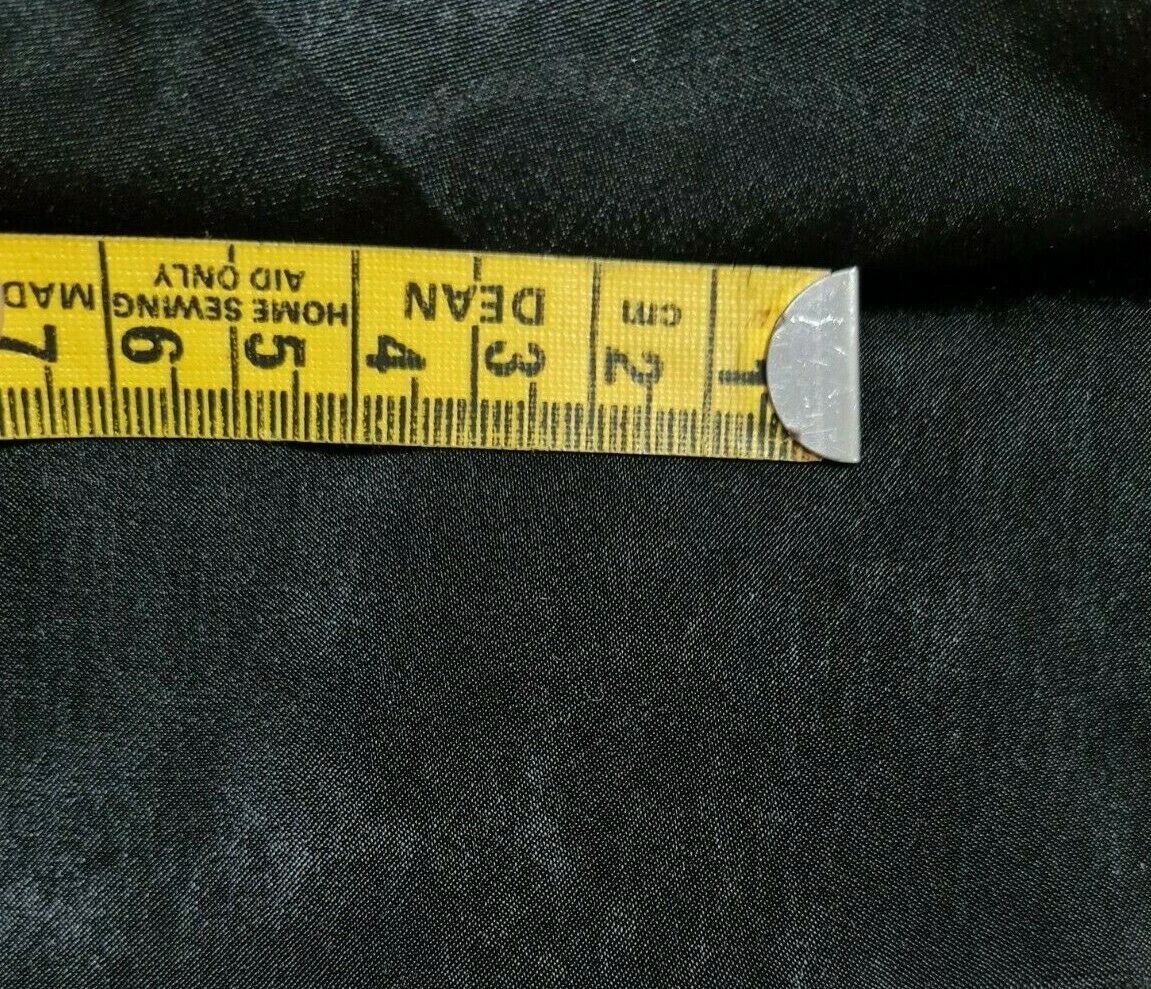 BLACK SATIN FABRIC - SOLD BY THE METRE