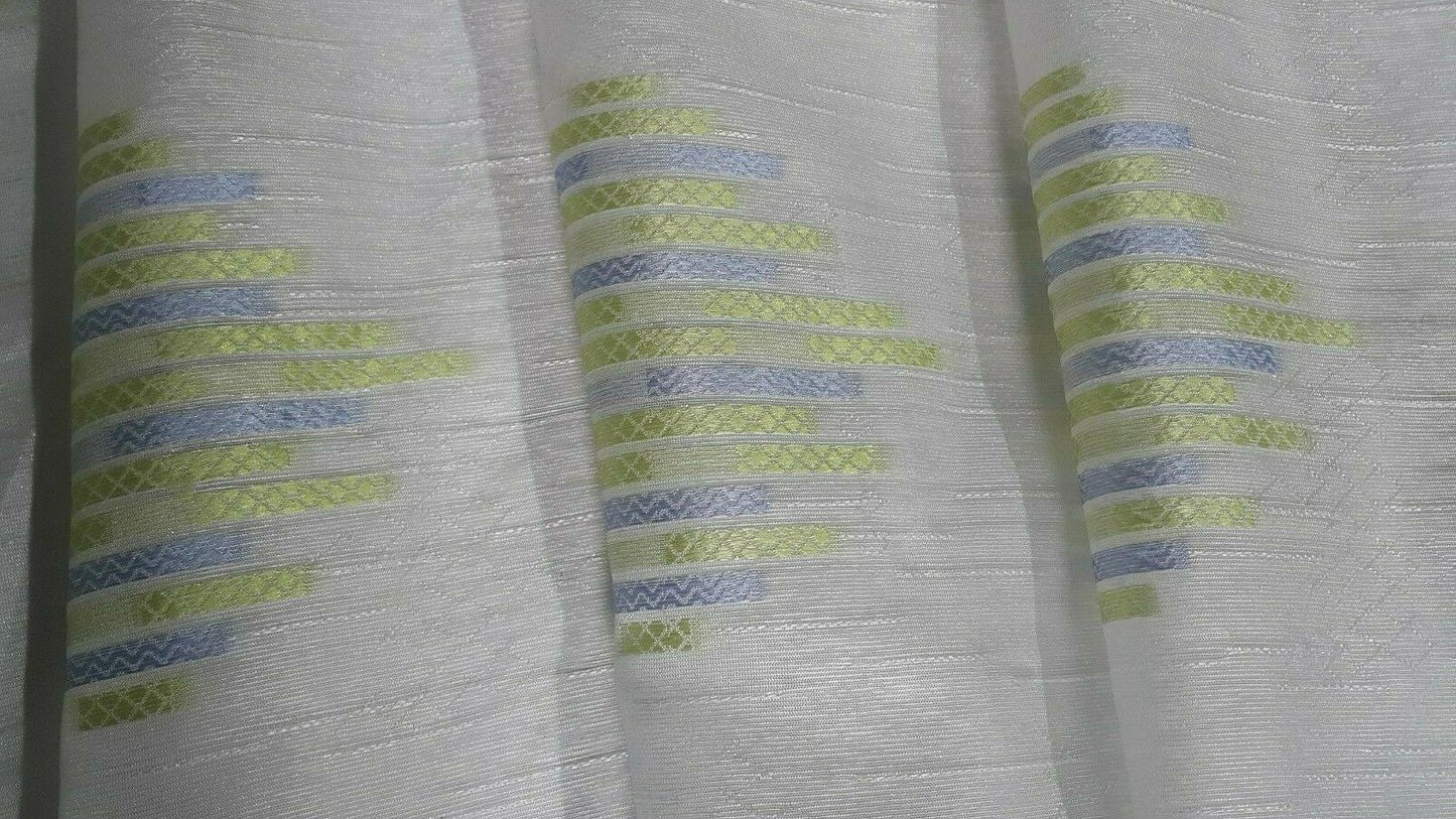 FIGURAL WHITE CURTAINS FABRIC-2 COLOUR-SOLD BY THE METRE