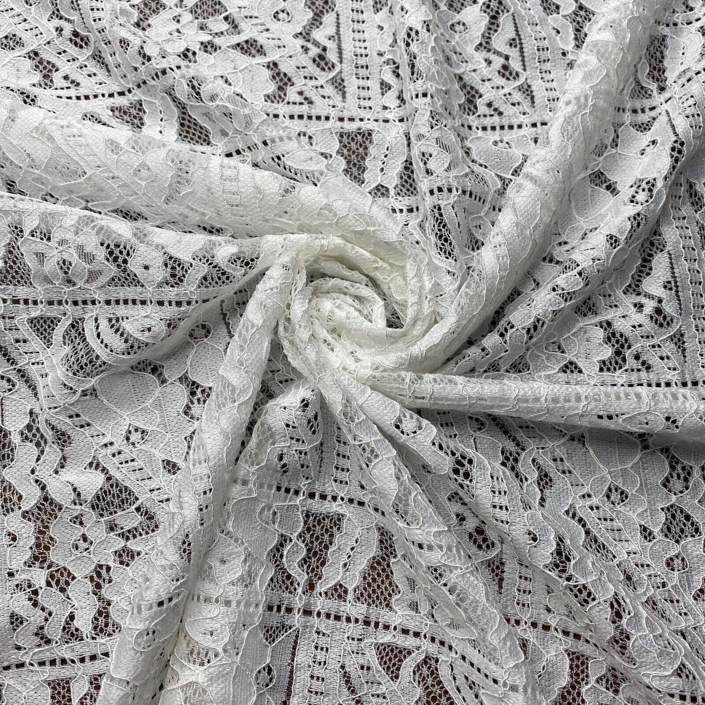 Corded Lace - White