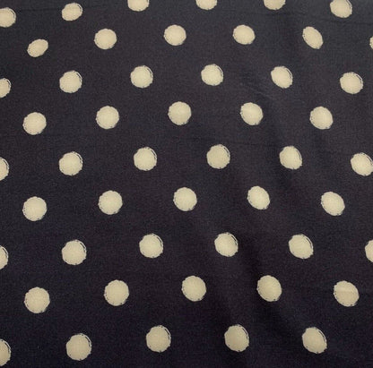 Woven Dressmaking Fabric Spotted 2 Way Stretch 55" Wide